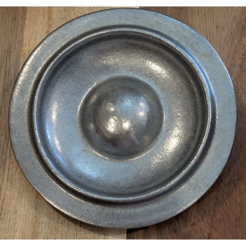 Vintage Wilton Armetale Pewter Lidded Round Dish Small Covered Pot Sugar Bowl